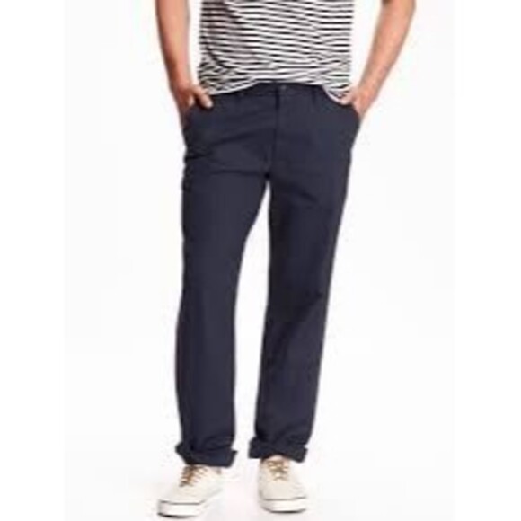 Old Navy Other - Old Navy Favorite NWT Men's 100% Cotton Navy Broken In Khakis Pants 36x30
